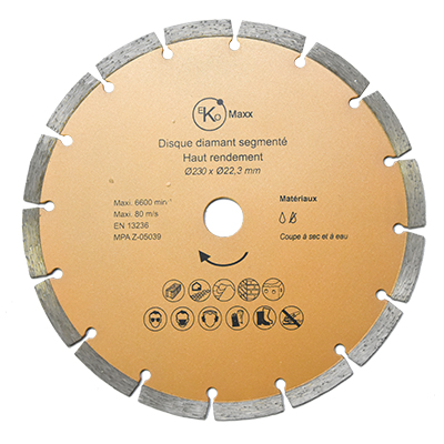 DISQUE DIAMANT SEG. Ø230XØ22.3MM EKO D230X22.3 U954205