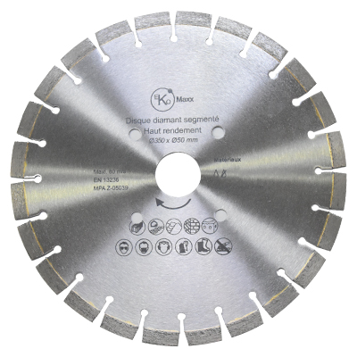 DISQUE DIAMANT SEGMENTE 350XT3.2MM MATERIAUX  2010104100