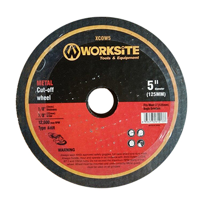 DISQUE POUR MEULEUSE 5" 125MM  WORKSITE XCOW5