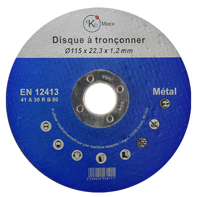 DISQUE TRONC. EKO Maxx INOX 115X22.3X1.2 mm  U954111