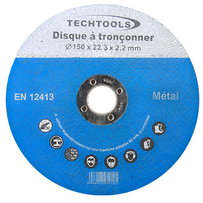 DISQUE TRONC. TECHTOOLS U954116 150x22.3x2.2 mm