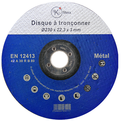 DISQUE TRONC. EKO Maxx CD230X22.3 X3MM U954105 N* BLEU