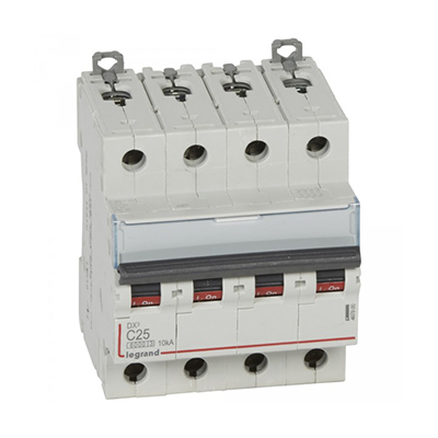 DISJ MODULAIRE DX3 4P C25 6000A/10KA 407900