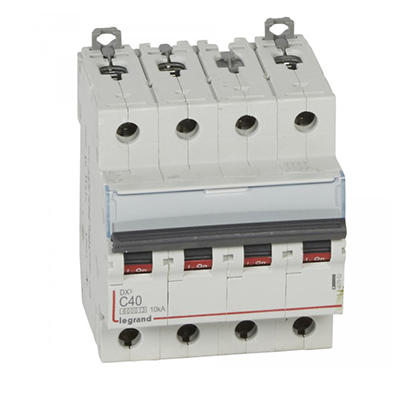 Disj modulaire DX3 4P C40 6000A 10KA vis vis 407902