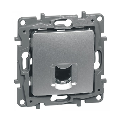 NILOE PRISE RJ45 TEL INFO FTP CAT6 ARGENT 096681