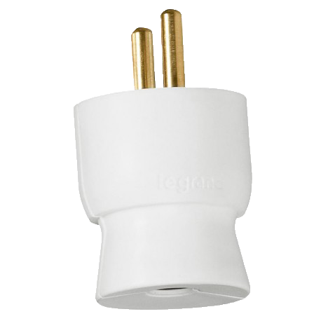 FICHE MALE SORTIE LATERALE BLANC 2P T 16A 050416