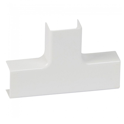 MOULURE DLPPLUS 20X12.5 - DERIVATION EN T A PLAT BLANC 030224