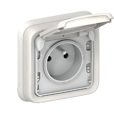 PLEXO PRISE 2P+T 16A 250V ENCASTRE BLANC 069870