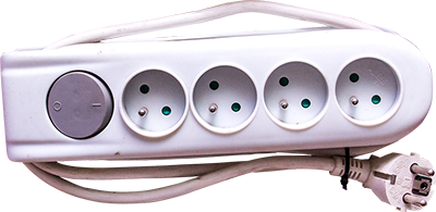 PRISE MULTIPLES, 1,5m 4 sockets 2100104103