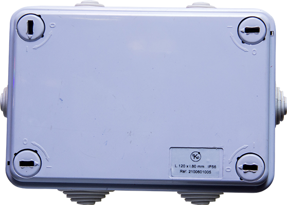 BOITE DE DERIVATION ETANCHE IP44 RECT L120 x W80 x H50 mm 2100601005