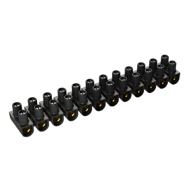 BARRETTE DE CONNEX 25mm2-450V NOIRE  RE25/10N-FR SOLERA