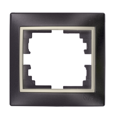 CADRE POUR 1 MECANISME NOIR ERP71NU-FR SOLERA
