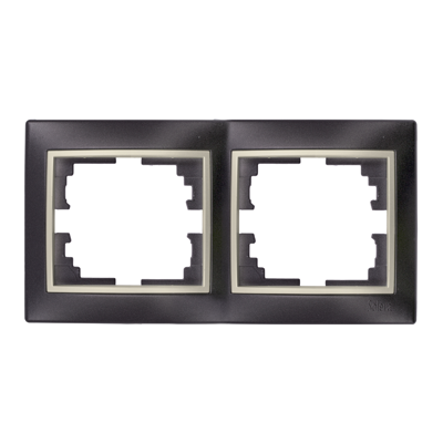 CADRE POUR 2 MECAN.NOIR HORIZ  ERP72NU-FR SOLERA (DSTK) (-50%)