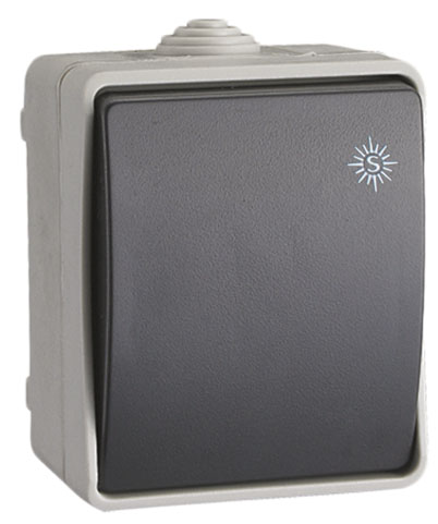 Bouton poussoir etanche 10A 250V 55X65X80 IP 54 3320FR Solera