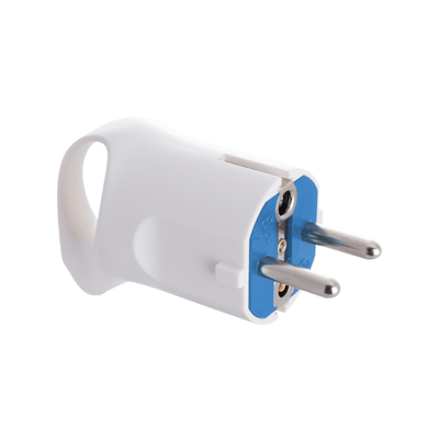 FICHE 2P 16A 250V BLANC  CAOUTCH  6566A-FR SOLERA
