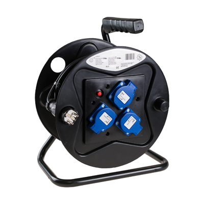 ENROULEUR 3PRISE 2P+T 16A 250V MAX3680.30M IP44 3G2.5MM²  73362F-FR SOLERA