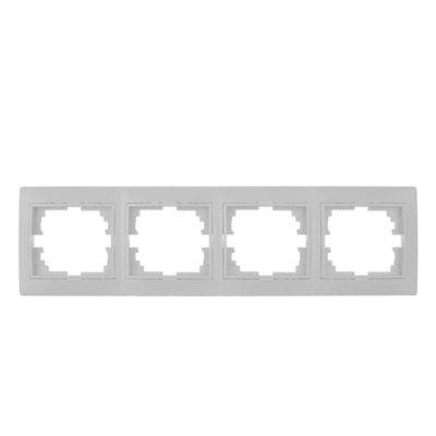 CADRE 4 MECANISMES HORIZ.BLANC  ERP74U-FR SOLERA