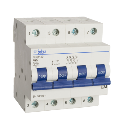 Disjonct magnet 4P 16A 4MOD CBM416FR Solera