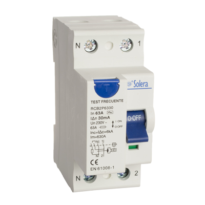 DISJONCT.DIFFER.2P 40A 2MOD 300mA RCB2P40300FR SOLERA