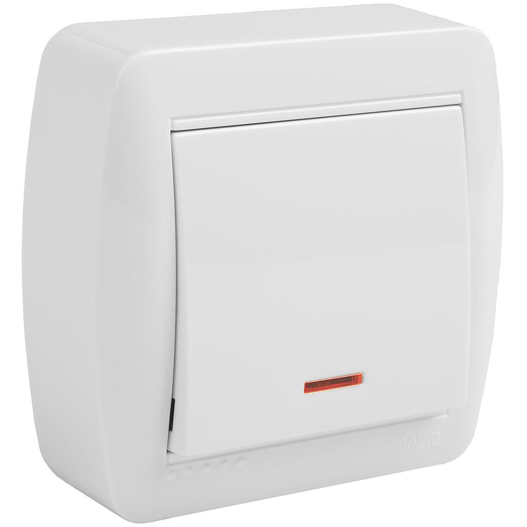 COMMUTATEUR LUMINEUX 10A 250V MUR02ILU-FR SOLERA