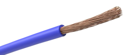 FIL ISOLE SOUPLE  0.75 KV1CX1.5MM CI5 PVC70øBLEU BSEN50525 /M DUCAB