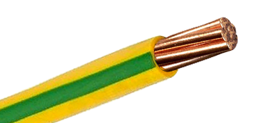FIL ISOLE RIGIDE VERT JAUNE  0.75KV1C 16MM2  100M C2PVC-70ø  DUCAB