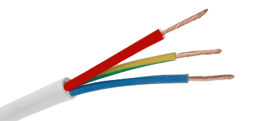 CABLE VGV SOUPLE 0.5KV 3CX2.5MM2  CI5 PVC-70ø BLANC R/B/V.J 50525-2-11 /M DUCAB