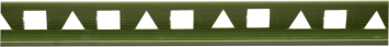 BAGUETTE D'ANGLE PVC 10mm 2.45m VERT C. DY003 (dstk) (-90%)