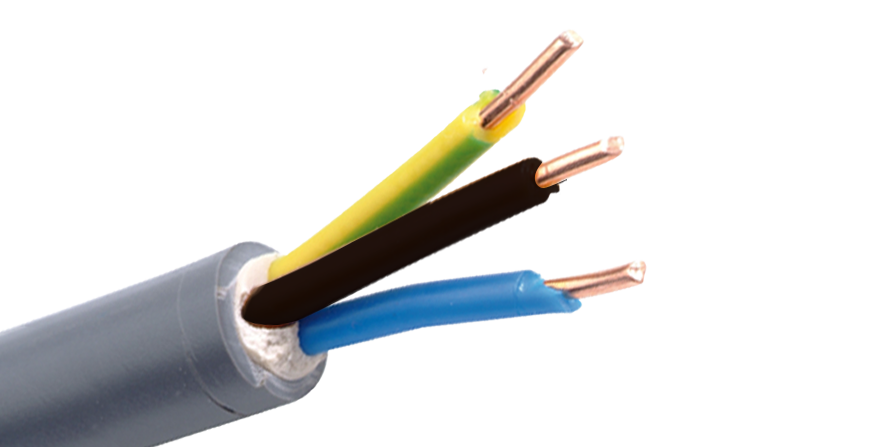 CABLE VGV RIGIDE 1KV3CX1.5MM2  CI1PVC-70ø  GREY  N/B/J.V IEC 60502-1  DUCAB RLX 100M