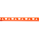 BAGUETTE D'ANGLE PVC 8mm 2,45m ORANGE DY002 (dstk) (-90%)