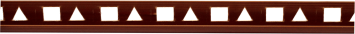 BAGUETTE D'ANGLE PVC 10mm 2,45m MARRON DY009 (dstk)