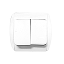 INTERUP DOUBLE  BLANC KG812   AVEC BOITIER MZ8818 (DSTK)(40)