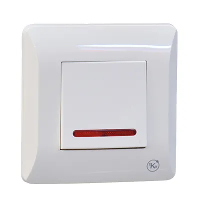 INTERRUPTEUR SIMPLE+TEMOIN ENCASTRE 10A 250V EKO 1050300403