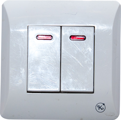 INTERRUPTEUR DOUBLE ENCASTRE 10A 250V EKO 1050300405