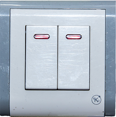 INTERRUP DOUBLE+TEMOIN ENCASTRE 10A 250V EKO 1050300416