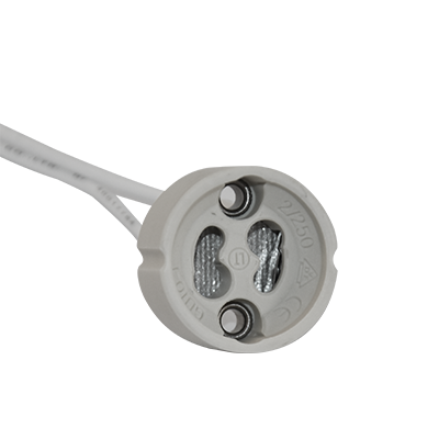 DOUILLE CERAMIQUE CABLEE (DIN EN60838-1) GU10 250 V/2 A 2100103041