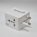 ADAPTEUR France UNIVERSAL CE & RoHS  1500W PORT USB. 100-230 V/6A  40000 BRANCHEMENTS  2100108002