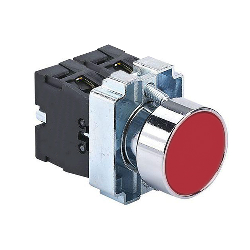 Bouton poussoir impulsion NP2-BA45 1 x on + 1 x off rouge techpower 2100905106