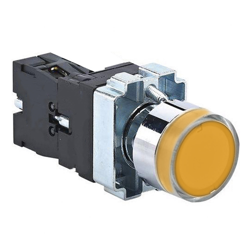 Bouton poussoir lumineux NP2-BW3561 1 x on jaune techpower 2100905116