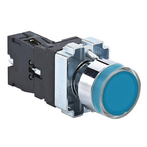 BOUTON POUSSOIR LUMINEUX NP2-BW3661 x ON BLEU TECHPOWER 2100905117