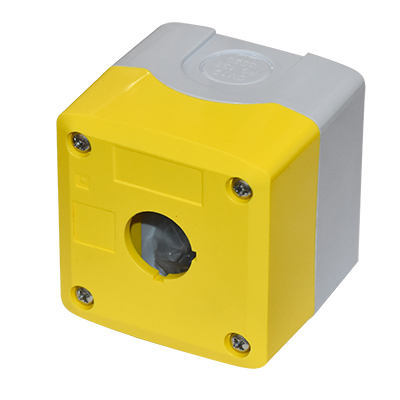 BOITE plast pour bouton com NP2-1FG IP65 bl/jn 2100905120
