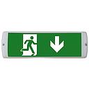 BLOC DE SECOURS AUTONOME  FLECHE EN BAS LED 3.5W AC100-240V/50HZ  6500K  1500mAh 3h  IP65     1050118013