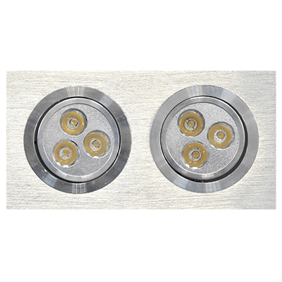 SPOT LED RECTANGLE  ENCASTRE CE 2x(3x1) CE 470 lm 1050203105 (J)