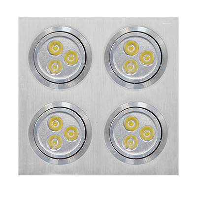 SPOT LED CARRE  ENCASTRE CE 4x(3x1) CE 930 lm 1050203107 (B)