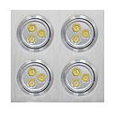 SPOT LED CARRE  ENCASTRE CE 4x(3x1) CE 930 lm 1050203107 (B)