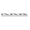 BAGUETTE D ANGLE ALU C2625 (H)10x(L)2500 mm CHROME 1071003011