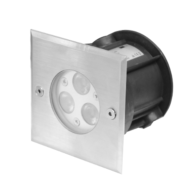 SPOT ENCASTRE AU SOL LED IP67 3x1 W CE & RoHS warm white 1050203148
