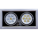 PROJECTEUR ENCASTRE LED CE AC 85-265V/50HZ  1120lm 2 x(7x1) W 120W  4500K 1050203157 (DSTK) (-50%)