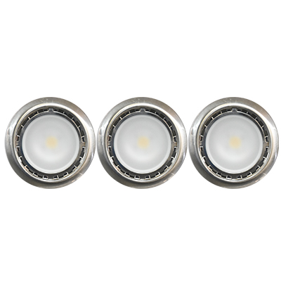 PROJECTEUR ROND  ENCASTRE 3X3W LED CE LD4008, 100-240 V/50 Hz 1050203603