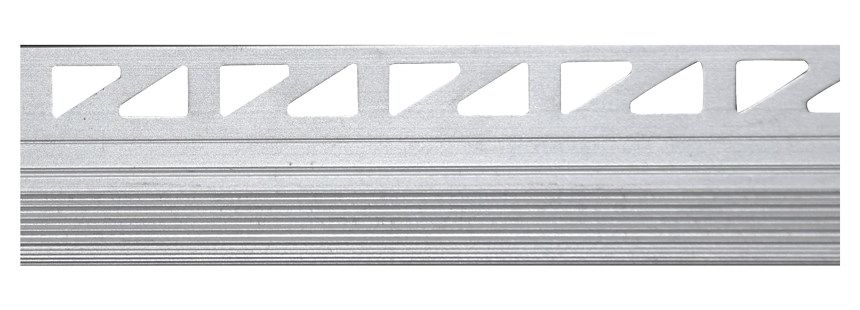 NEZ DE MARCHE ALU C0817 (H)12x(L)2500 mm CHROME 1071003013